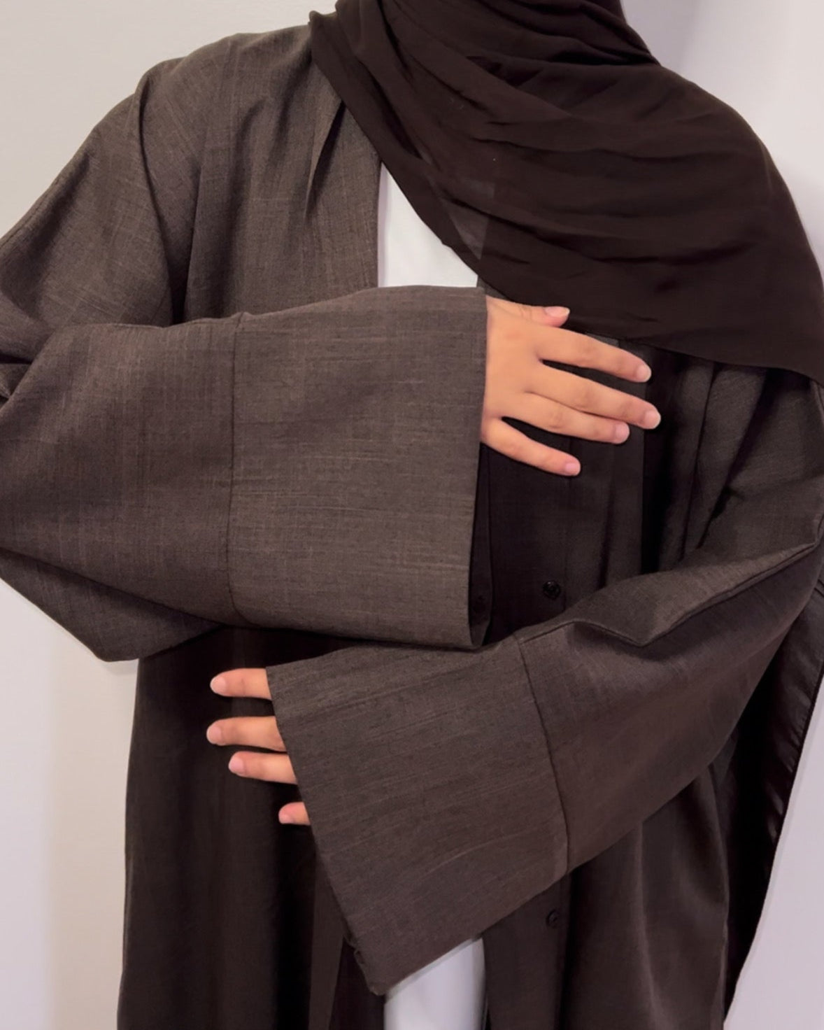Plain linnen Abaya