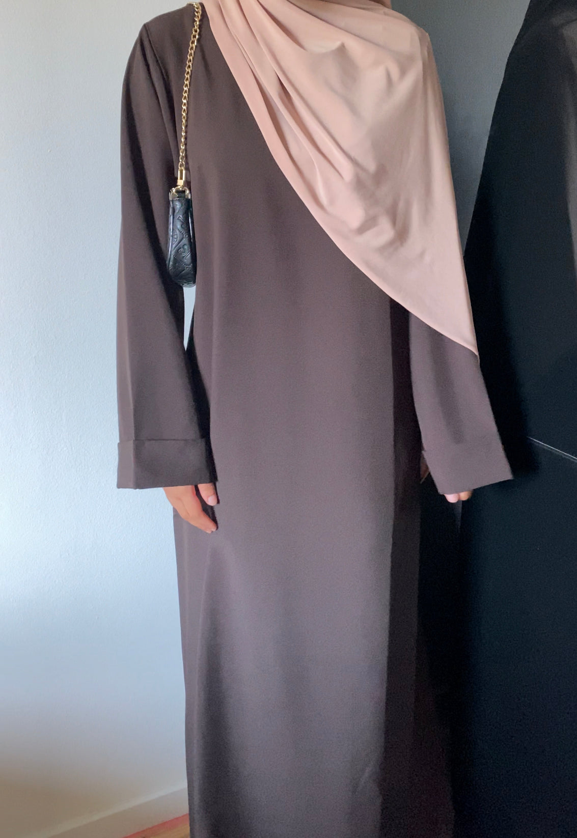 Plain brown Abaya