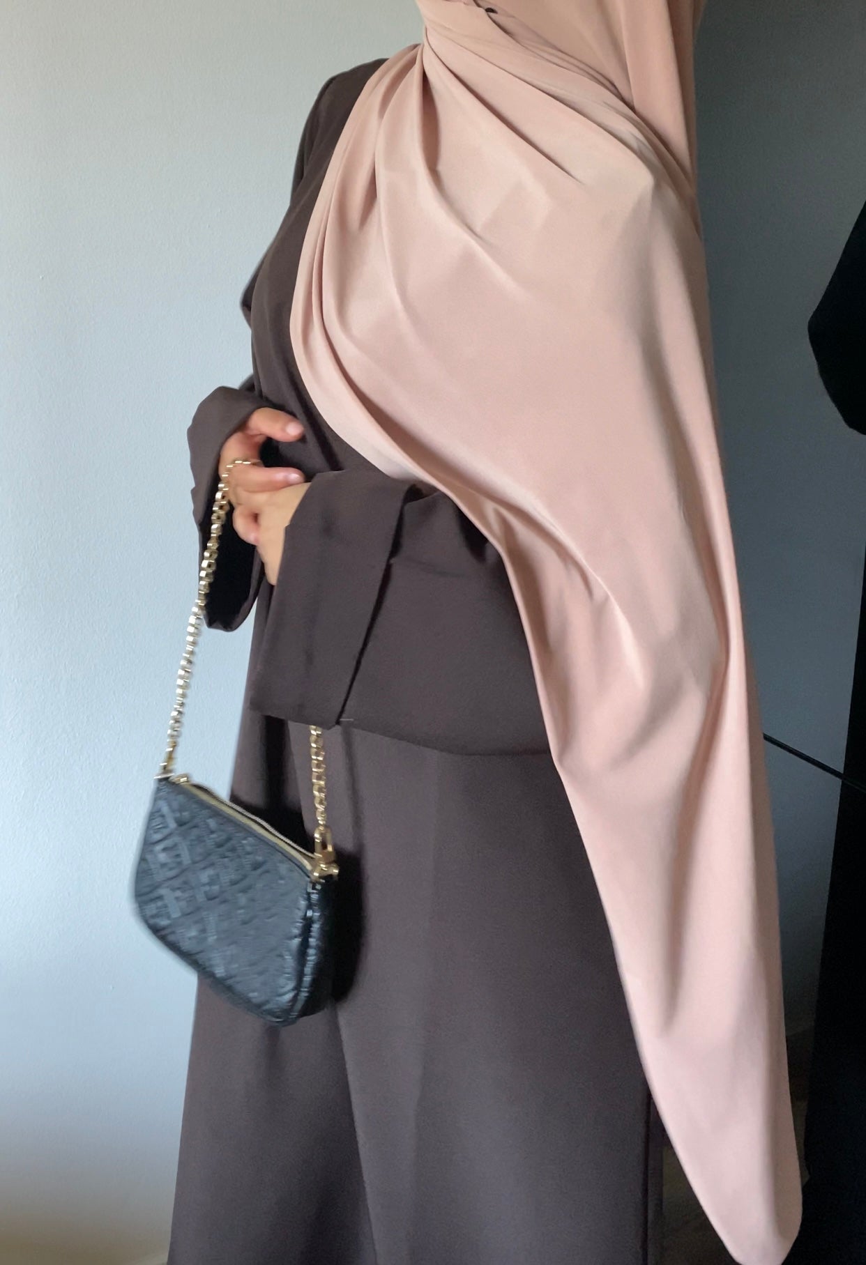 Plain brown Abaya